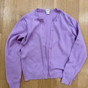 Crewcuts Lavender Cardigan Sweater